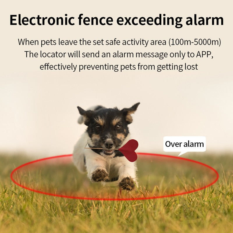Waterproof GPS Tracking Collar for Pets- USB Rechargeable, Real-Time Location Tracking